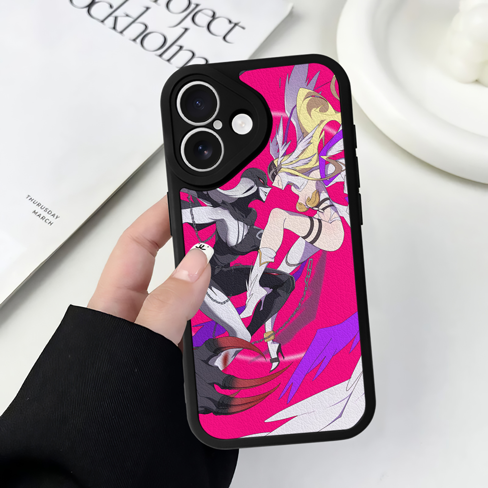 （画像用） Digimon デジタルモンスター/デジモン 【iPhone 16シリーズ対応】シリコンスマホケース（レザー調） 材質：シリコン
